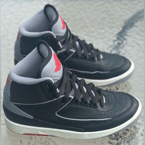 JORDAN 2 RETRO GS 'BLACK CEMENT' 5Y Women’s Size 6.5 Men’s Size 5 - Picture 5 of 12